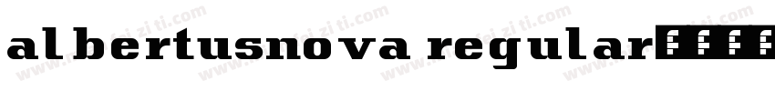 albertusnova regular字体转换